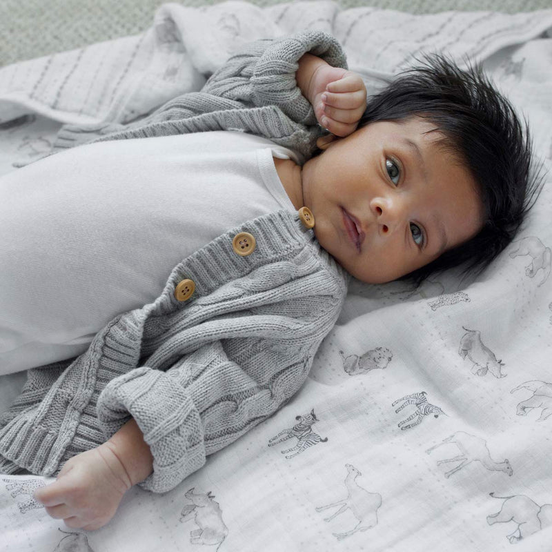 aden + anais - Muslin Blanket Mother & Baby Muslin Blanket | Sunshine - Neutral