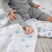 aden + anais - Muslin Blanket Mother & Baby Muslin Blanket | Time To Dream - Boy
