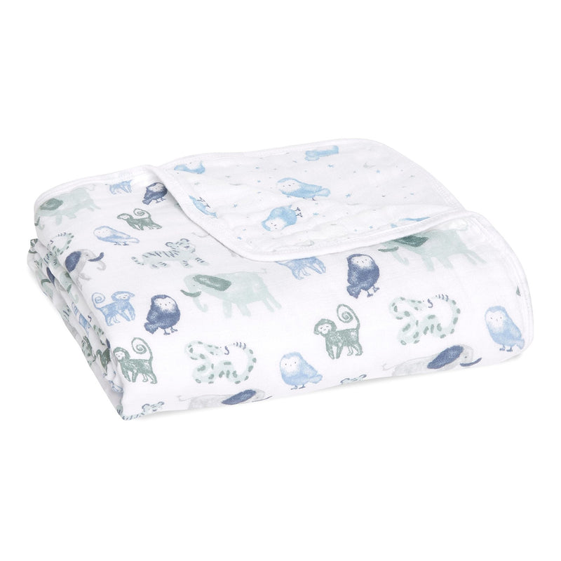 aden + anais - Muslin Blanket Mother & Baby Muslin Blanket | Time To Dream - Boy