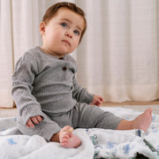 aden + anais - Muslin Blanket Mother & Baby Muslin Blanket | Time To Dream - Boy