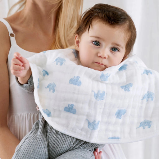 aden + anais - Organic Burpy Bibs | Animal Kingdom - Neutral Mother & Baby