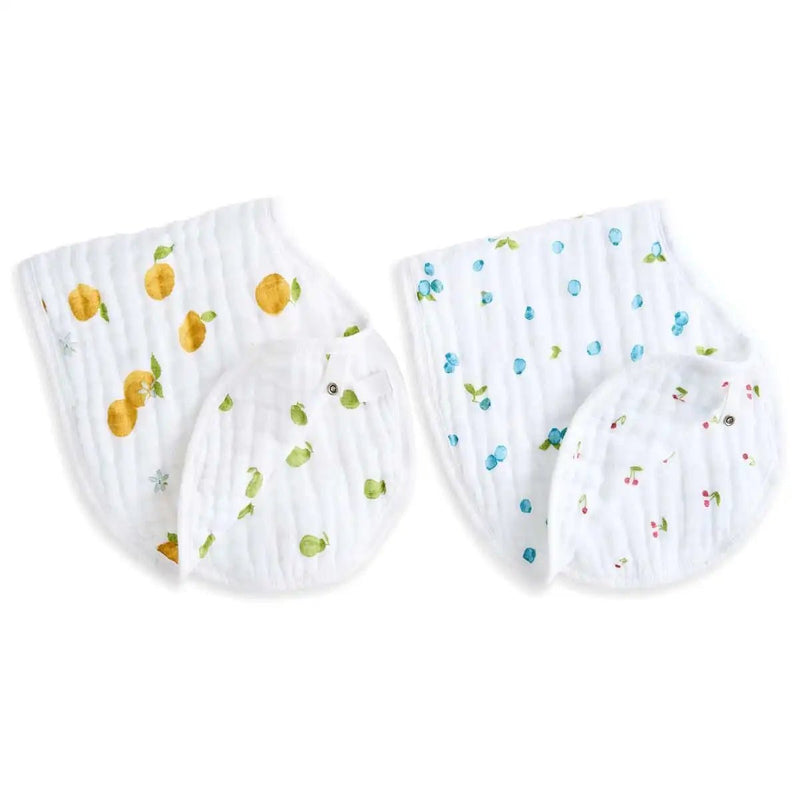 aden + anais - Organic Burpy Bibs |! Fresh Fruit - Neutral Mother & Baby
