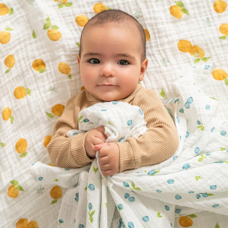 aden + anais - Organic Swaddles Mother & Baby Organic Swaddles |! Fresh Fruit - Neutral