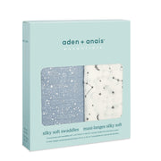 aden + anais - Silky Soft Swaddles Mother & Baby Viscose From Bamboo Cosmic Galaxy