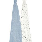 aden + anais - Silky Soft Swaddles Mother & Baby Viscose From Bamboo Cosmic Galaxy