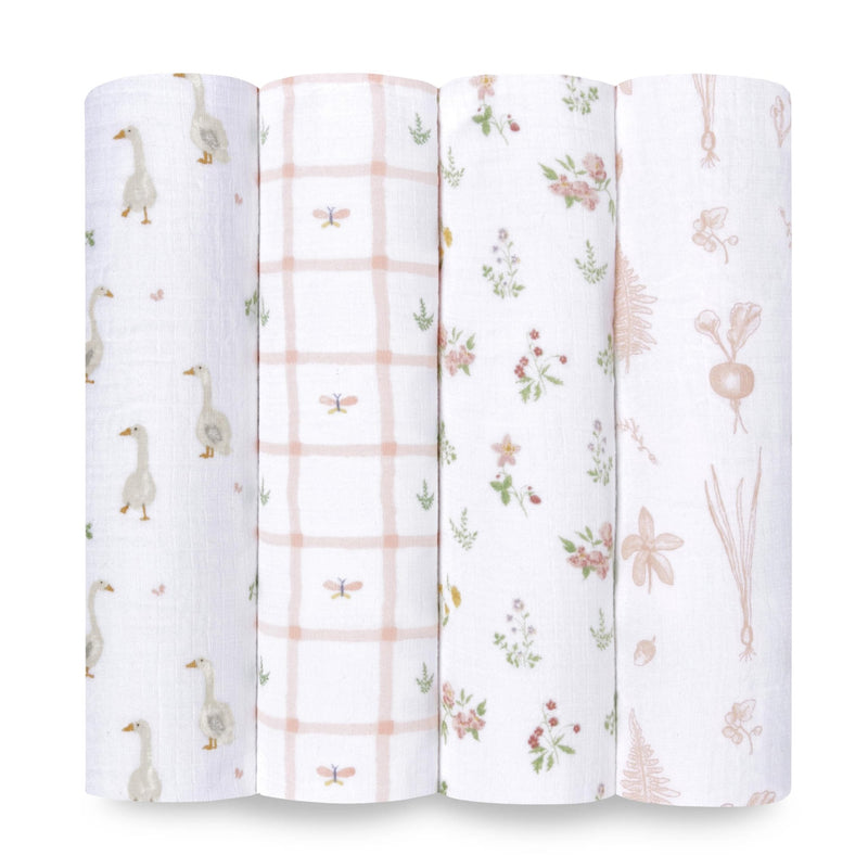 aden + anais - Swaddles - Box Mother & Baby Swaddles - Box | Country Floral - Girl