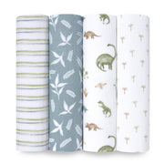 aden + anais - Swaddles - Box Mother & Baby Swaddles - Box | Dino Jungle - Boy