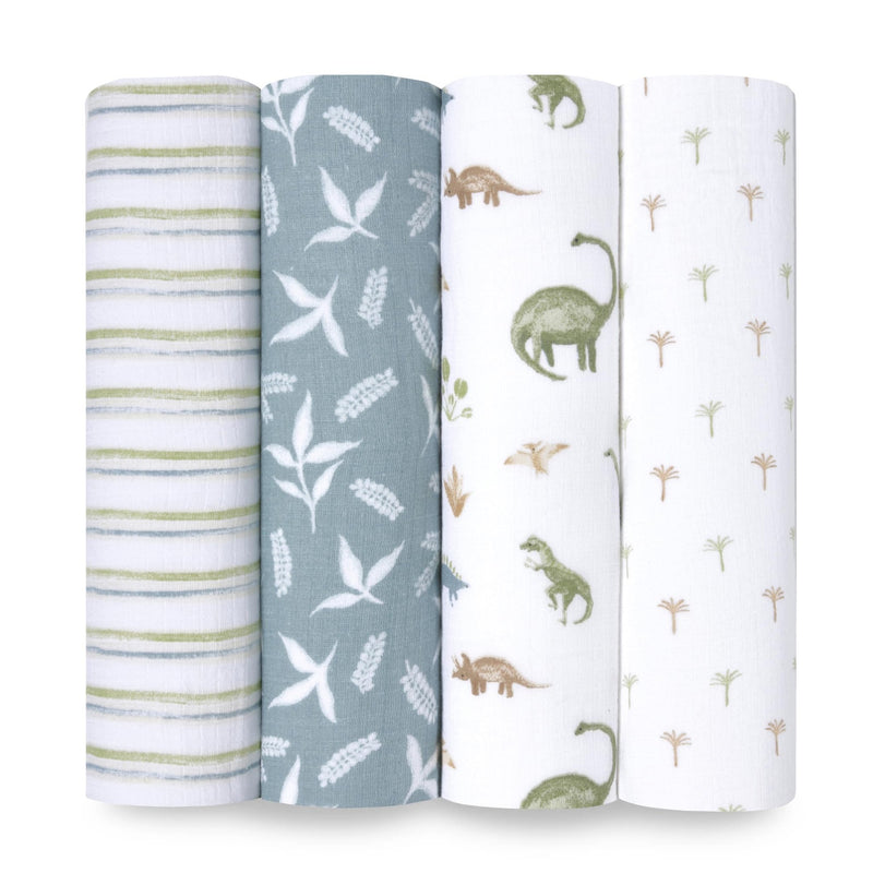 aden + anais - Swaddles - Box Mother & Baby Swaddles - Box | Dino Jungle - Boy