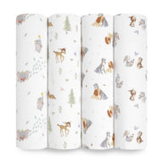 aden + anais - Swaddles - Box Mother & Baby Swaddles - Box | Disney + Friends 4pk - Neutral