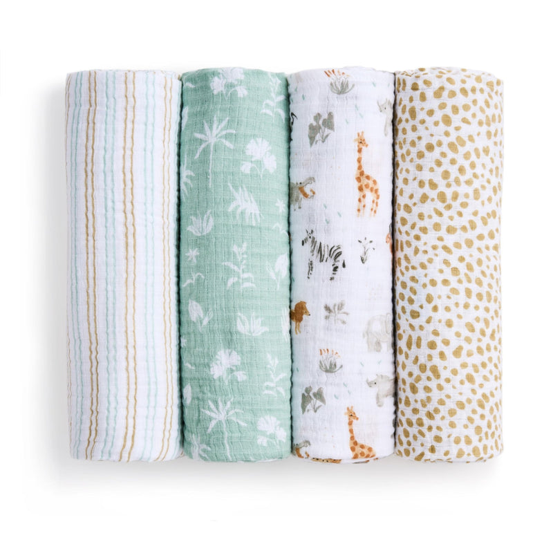 aden + anais - Swaddles - Box Mother & Baby Swaddles - Box |! Giraffe Safari - Neutral