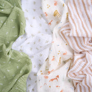 aden + anais - Swaddles - Box Mother & Baby Swaddles - Box |! Sage Woodland - Neutral