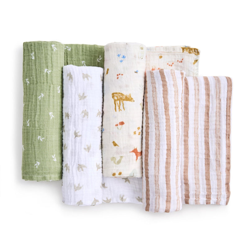 aden + anais - Swaddles - Box Mother & Baby Swaddles - Box |! Sage Woodland - Neutral
