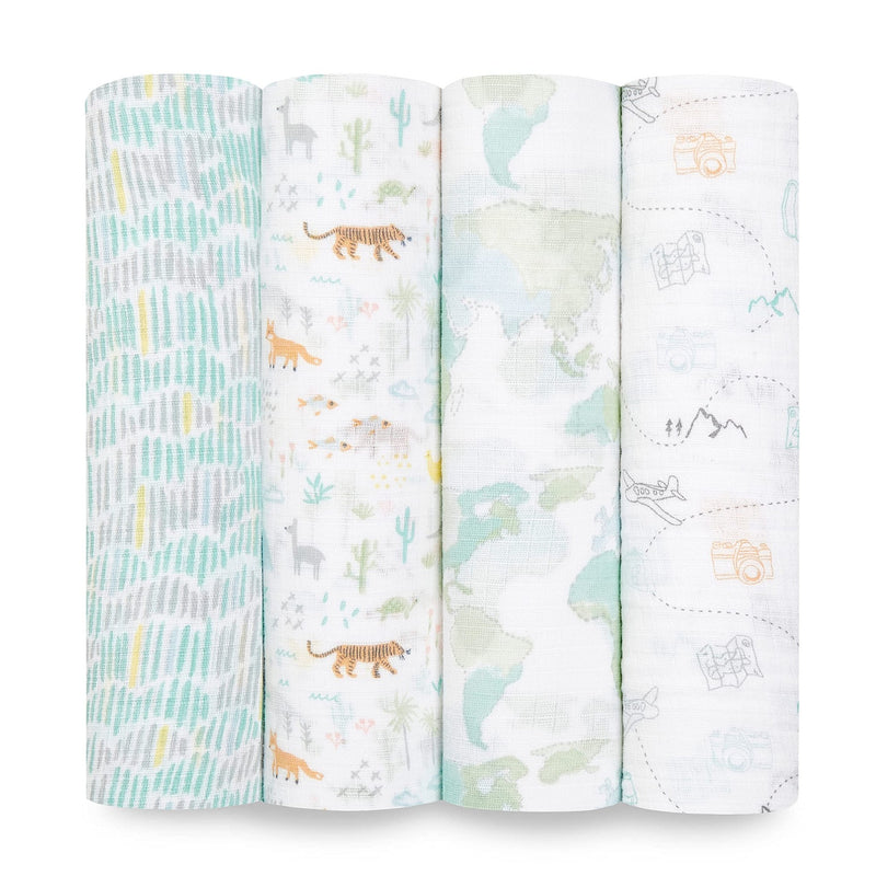 aden + anais - Swaddles - Box Mother & Baby Swaddles - Box | Voyager - Neutral
