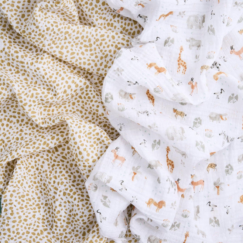aden + anais - Swaddles Giraffe Safari Neutral