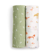 aden + anais - Swaddles Sage Woodland Neutral