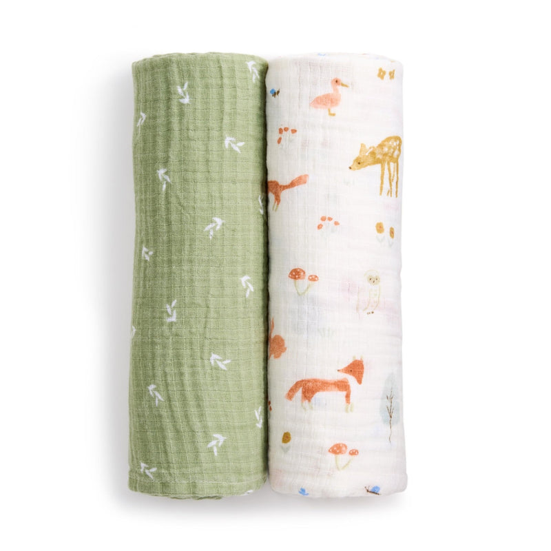 aden + anais - Swaddles Sage Woodland Neutral