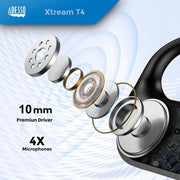 Adesso - Adesso Xtream T5 Bluetooth Open - Ear Sports Earbuds (Waterproof) Electronics