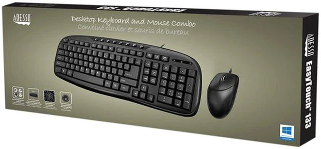 Adesso EasyTouch AKB-133CB wired keyboard and mouse combo