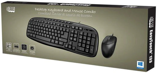 Adesso EasyTouch AKB-133CB wired keyboard and mouse combo
