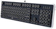 Adesso AKB-636UB mechanical typewriter keyboard angled view