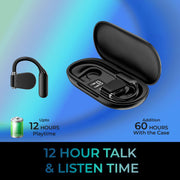 Adesso - Earbuds Bluetooth Xtream T4 - Open - Ear with Charging Case - Black Electronics