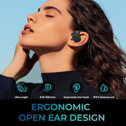 Adesso - Earbuds Bluetooth Xtream T4 - Open - Ear with Charging Case - Black Electronics