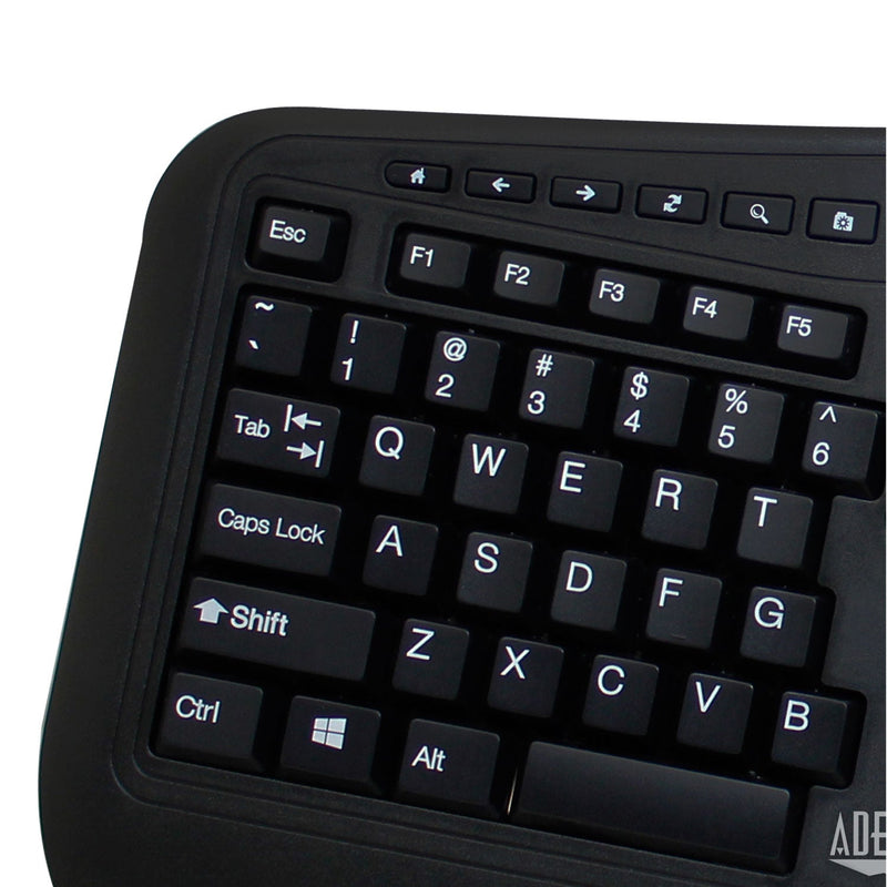 Adesso - Keyboard & Mouse Combo Wireless ERGO 1600dpi PC/MAC - FRENCH Canadian Electronics