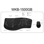 Adesso - Keyboard & Mouse Combo Wireless ERGO 1600dpi PC/MAC - FRENCH Canadian Electronics