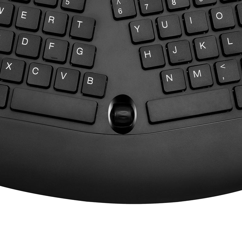 Adesso - TruForm™ 1600 Wireless Ergonomic Keyboard and Optical Mouse (WKB - 1600CB) - Canadian French Electronics