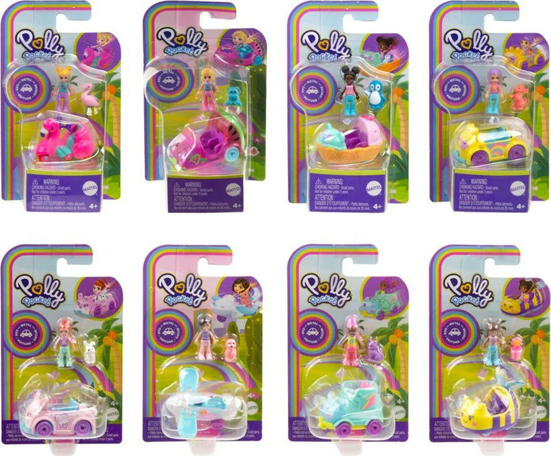 Polly Pocket - Pollyville Single Fig & Car