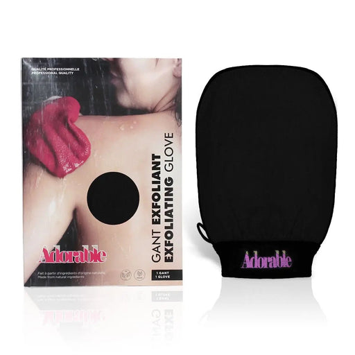 Adorable - Viscose Exfoliating Gloves for Gentle and Effective Skin Exfoliation Beauty & Personal Care Black