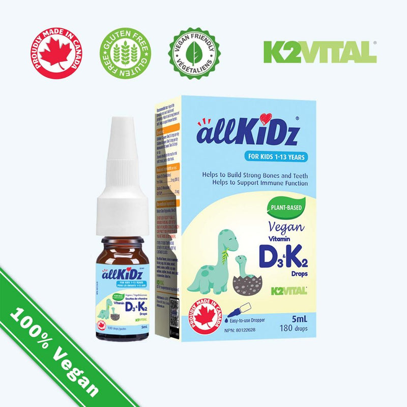 allKidz - Vegan Vitamin D3 & K2 Drops - Limolin 
