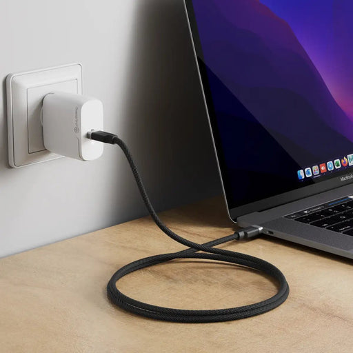 Alogic - Fusion USB - C to USB - C Cable 3ft - 100W PD, 20Gbps - Black Electronics