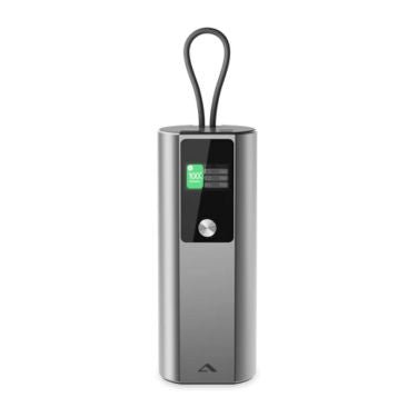 Alogic - Powerbank 27600mAh Ark Pro USB - C with 160W Power Delivery Fast Charge 3 Port - 2x USB - C (up to 140W) 1x USB - A (22.5W) with Digital Display& 50cm detachable USB - C Cable Electronics