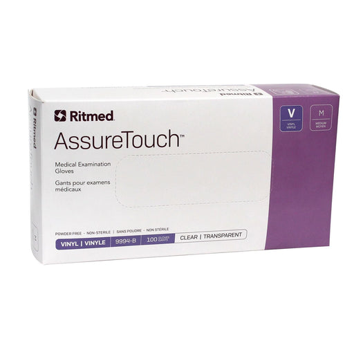 AMD Medicom - Vinyl Gloves Powder Free Medium (100) Health & Wellness