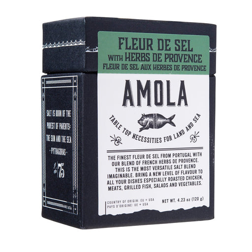 AMOLA - Salt Fleur De Sel w/Herbs 120g/4oz Food, Beverages & Tobacco