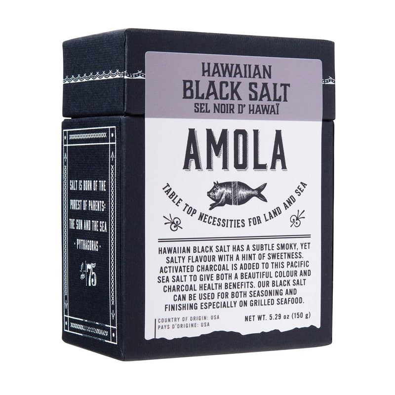 AMOLA - Salt Hawaiian Black 150g/5oz Food, Beverages & Tobacco
