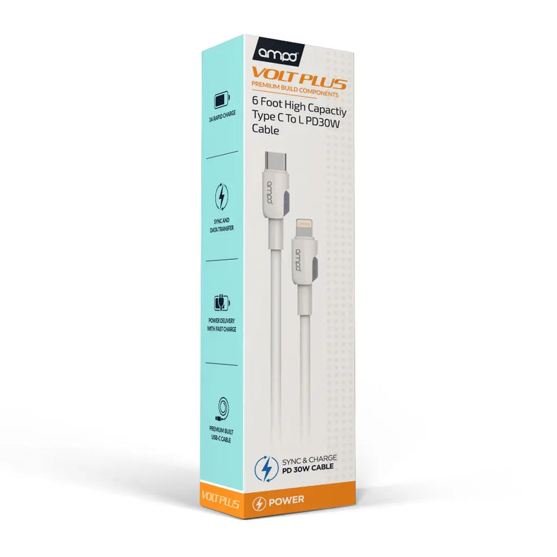 AMPD USB-C to Lightning cable packaging