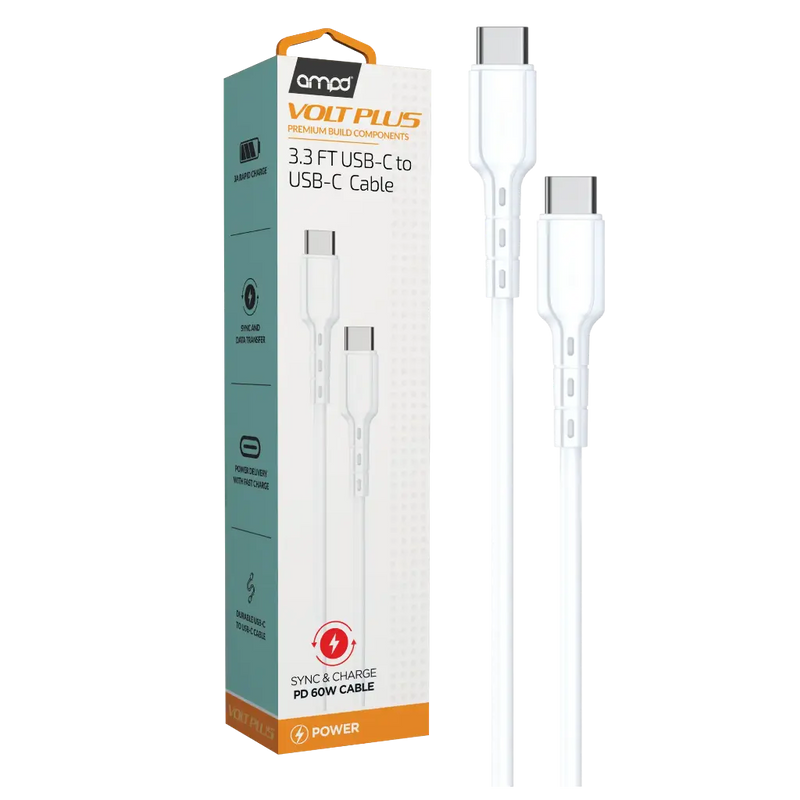 AMPD Volt Plus 3 ft USB-C to USB-C cable