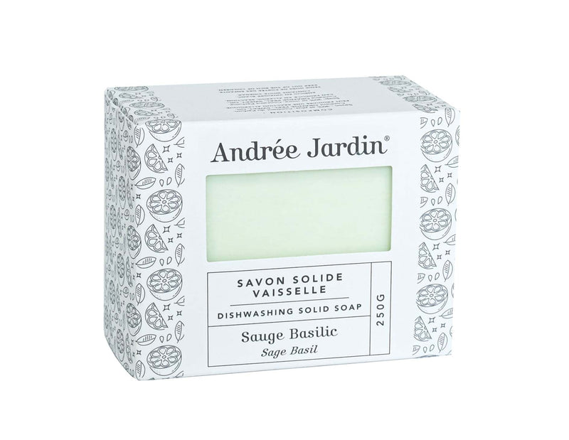 Andree Jardin - Solid Dishwashing Soap Sage Basil 250g Home & Kitchen