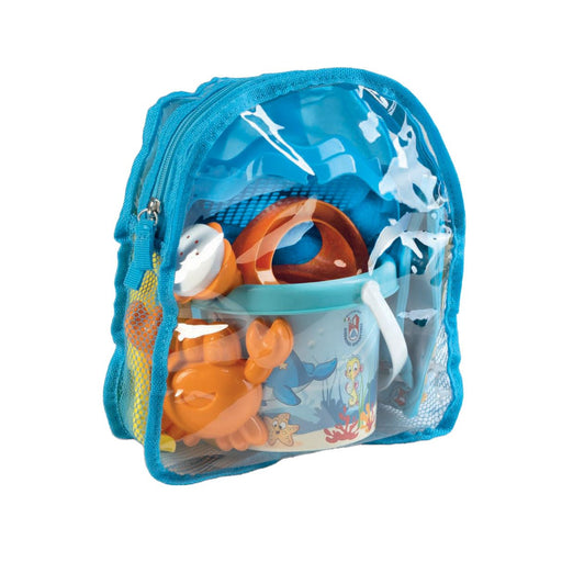 Androni - BACKPACK - BEACH SET AND ARM FLOATIES FISH Games & Toys