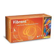 Aurelia - Vibrant Latex Gloves 100 Powder Free Business & Industrial Large (98228)