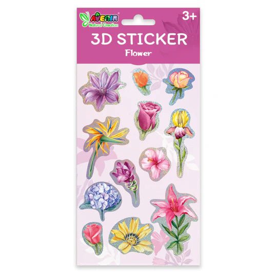 Avenir - 3D STICKER PDQ (24PCS/3 ASST) Games & Toys