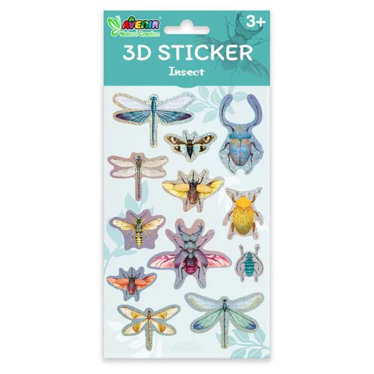 Avenir - 3D STICKER PDQ (24PCS/3 ASST) Games & Toys