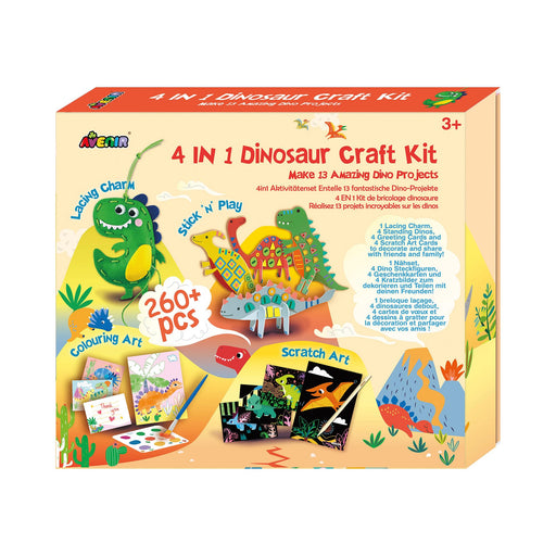 Avenir - 4 - IN - 1 DINOSAUR CRAFT KIT Toys & Games