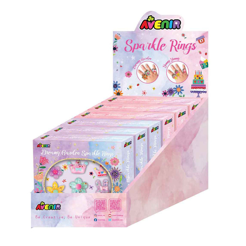 Avenir - FANCY ME SPARKLE RINGS (6PCS) - ASSORTES Arts & Entertainment