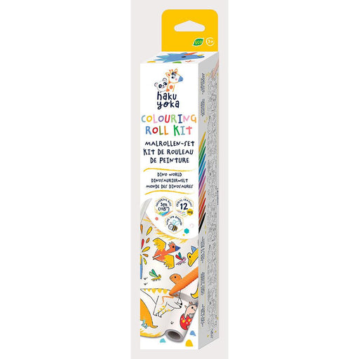 Avenir - Haku Yoka Colouring Roll Kit - Dino World Toys & Games