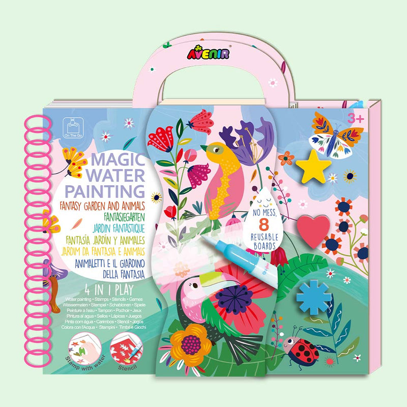 Avenir Magic Water Painting Fantasy Garden activity book