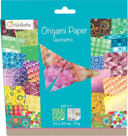 Avenue Mandarine - Origami Kit Geometric 60 Sheets 7.9x7.9in Toys & Games