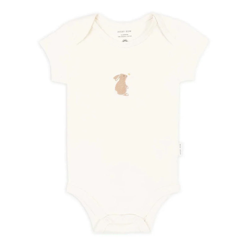 Avery Row - Embroidered Jersey Bodysuit - Bunny